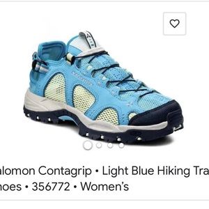 Like new condition Salomon hiking shoes.  Size 7, ladies